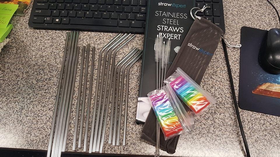 New Reusable Metal Straws | Long Stainless Steel Straws Drinking Straw | Cleaning Brush