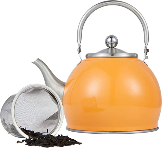 New Stainless Steel Tea Pot w/ Infuser for Loose Tea Coffe