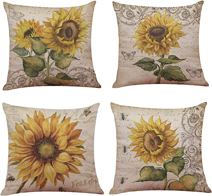 New PCS 18"x 18" Throw Pillow Covers | Decorative Couch Pillow Cases