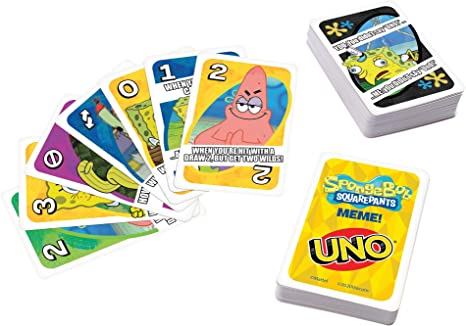 New UNO SpongeBob SquarePants Card Game