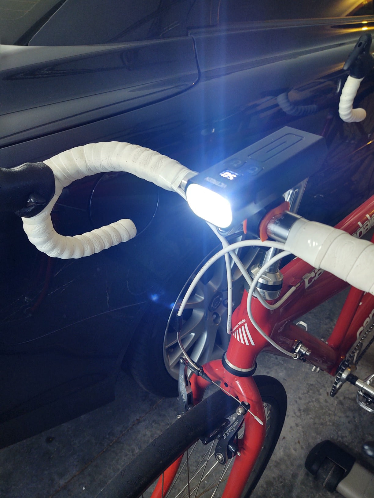 New 10 Modes Bike Light Front Back | LED Bright Rechargeable Powerbank Safety Bicycle Lights