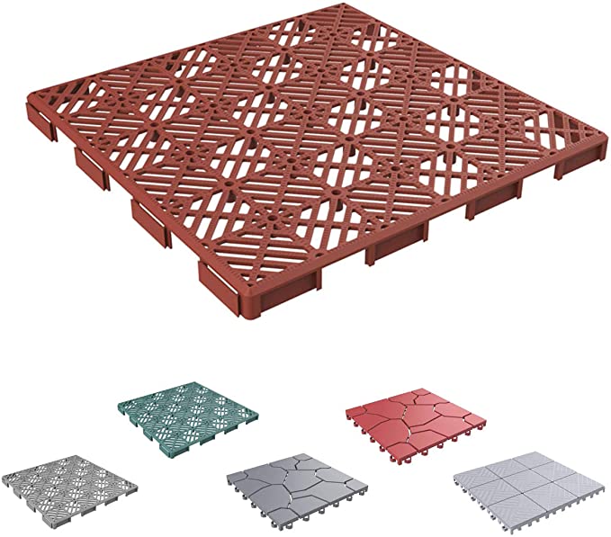 New Set of 6 11.5 x 11.5” Interlocking Tiles | Multipurpose Indoor/Outdoor Flooring