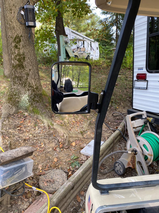 New Golf Cart Folding Side View Mirrors