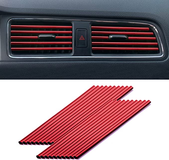 New 20PCS Car Air Conditioner Decoration Strip | Car Interior Accessories