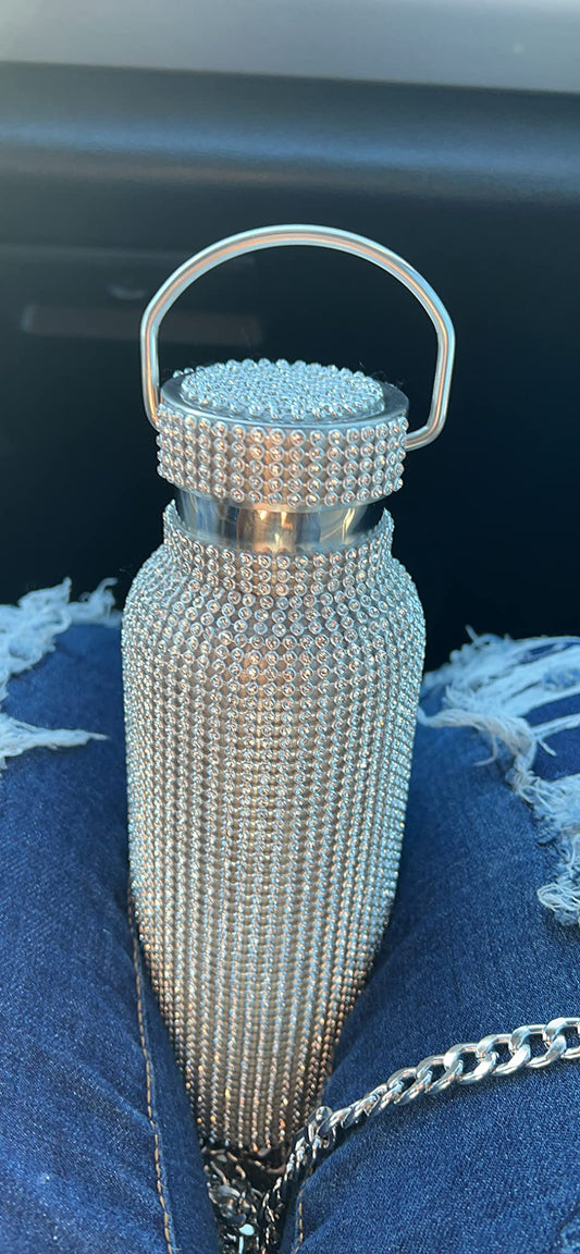 New Diamond Water Bottle Bling Rhinestone | Water Bottle Glitter | 500 ml