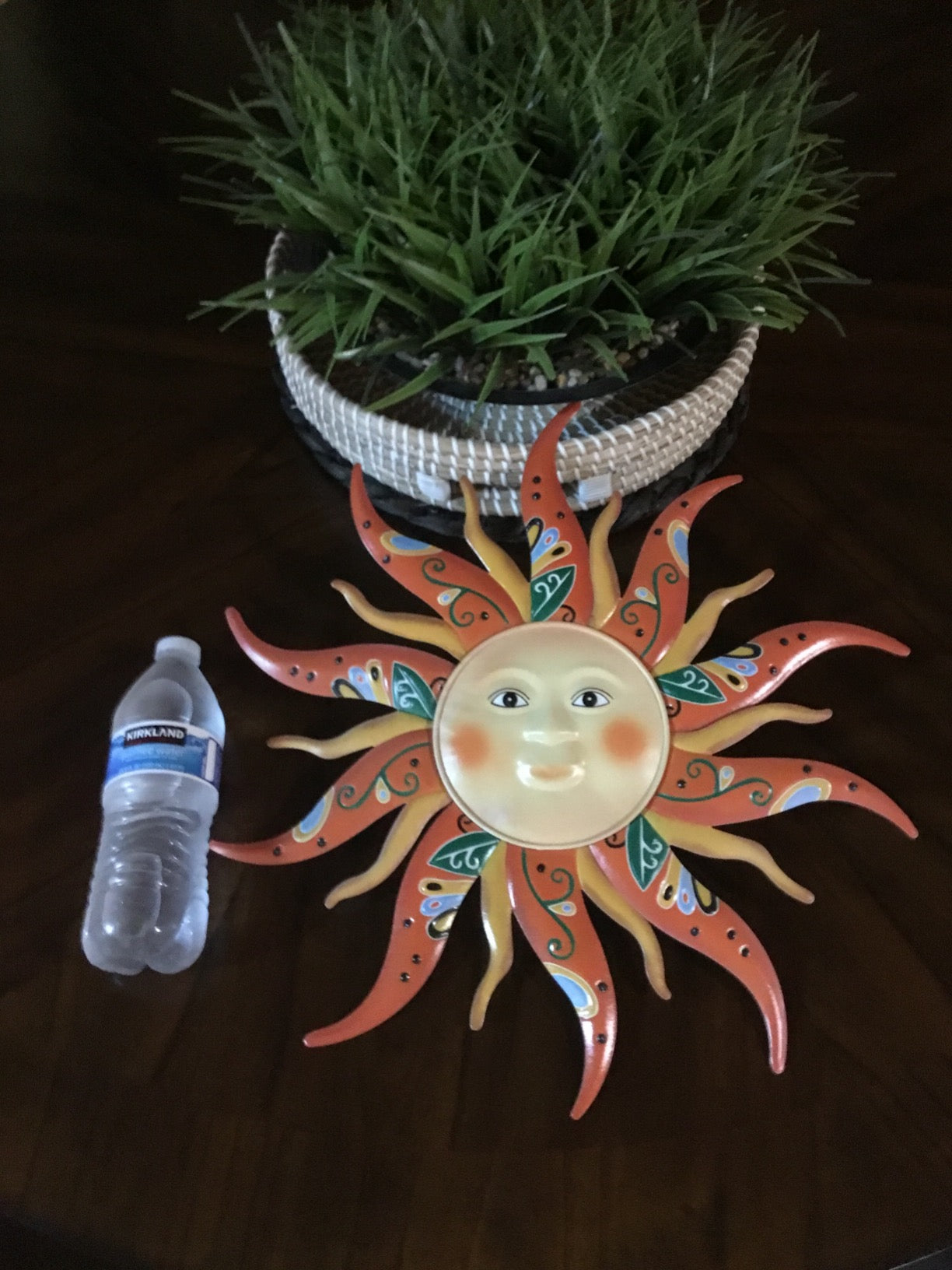 New 17.3" Large Metal Sun Wall Art Decor | Indoor/Outdoor Decor