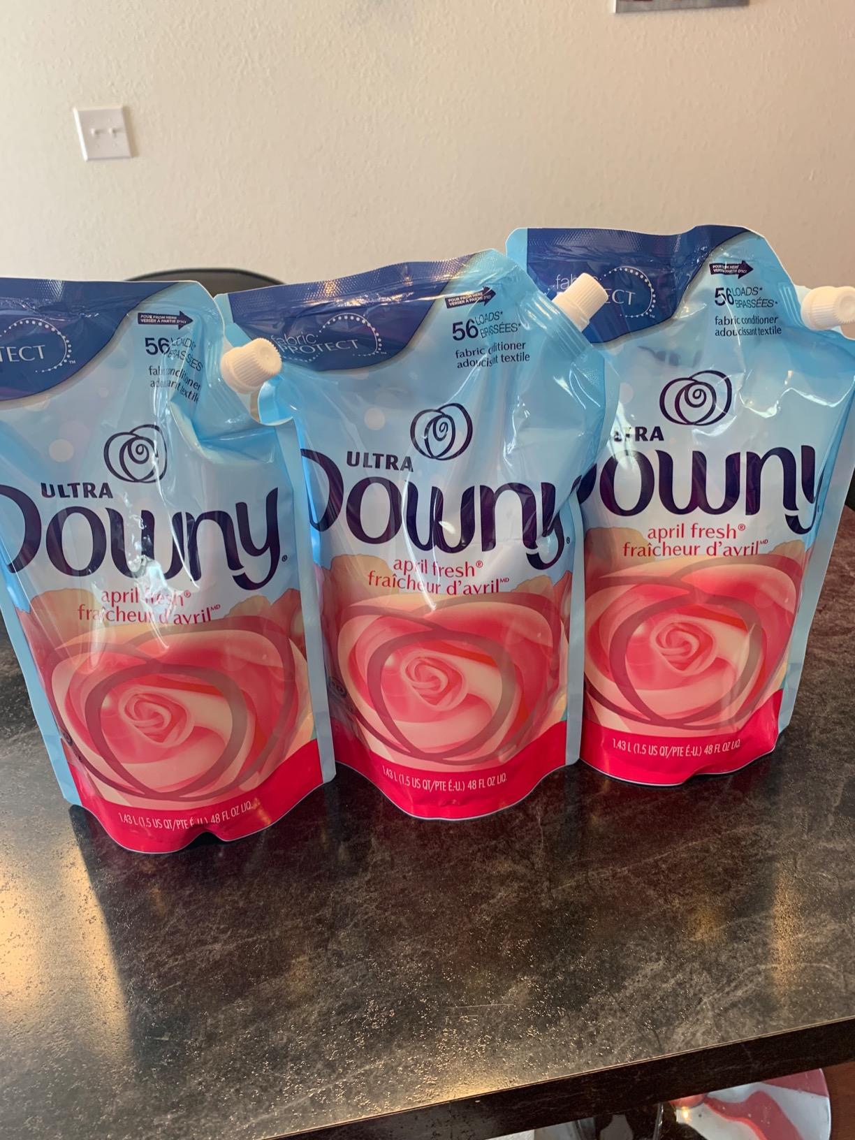 Downy Ultra Laundry Fabric Softener Liquid, April Fresh Scent, 168 Total Loads (Pack of 3)