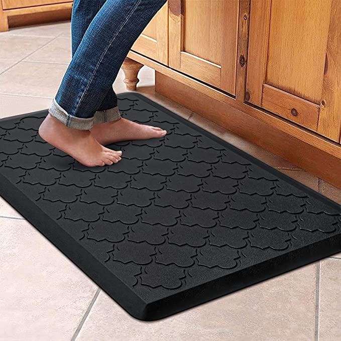 New 17.3" x 28" Kitchen Mat | Thick Non Slip Waterproof Kitchen Rugs & Mats