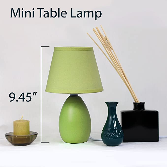 New Mini Oval Egg Ceramic Table Lamp