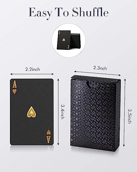 New Poker Cards | Diamond Waterproof Black Playing Cards