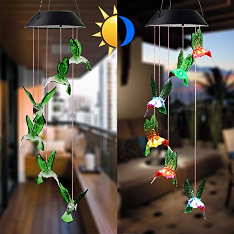 New Solar Wind Chimes | Waterproof LED Solar Light | Garden Patio Decor