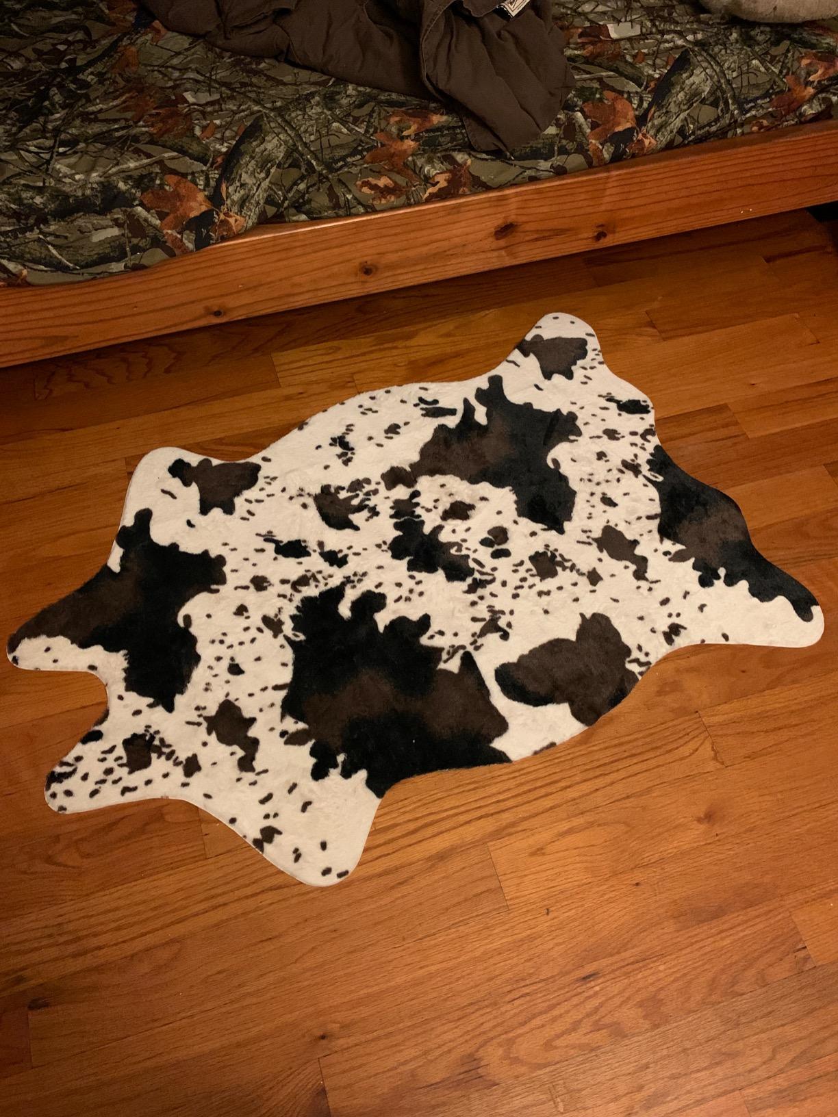 MustMat Cute Cow Print Rug Fun Faux Cowhide Area Rug Nice for Decorating Kids Room 29.5" W x 43....