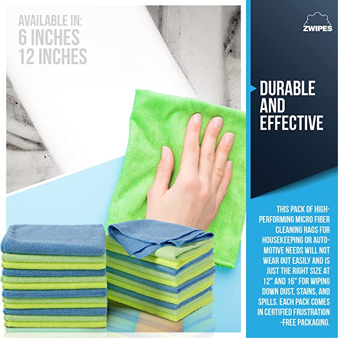 New 12 PCS Microfiber Towel Cleaning Cloths