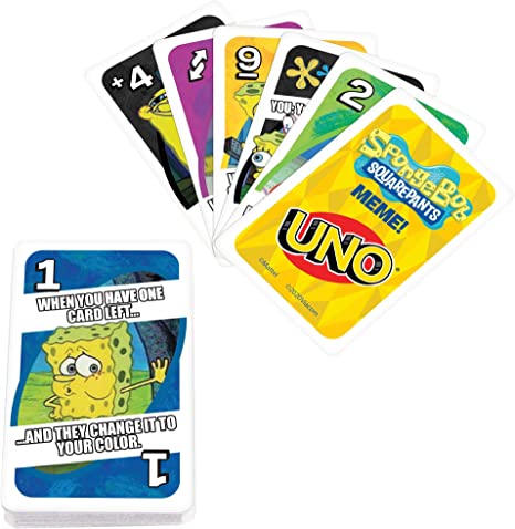 New UNO SpongeBob SquarePants Card Game