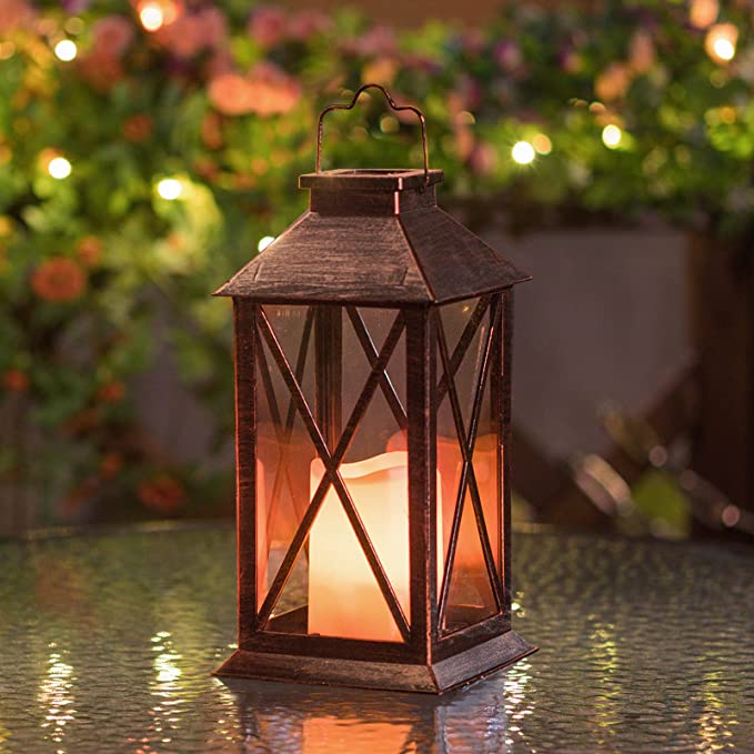 New Large Square Solar Lantern | Waterproof Garden Decor | Outdoor Pathway Party Decorative