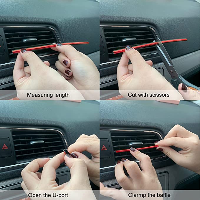 New 20PCS Car Air Conditioner Decoration Strip | Car Interior Accessories