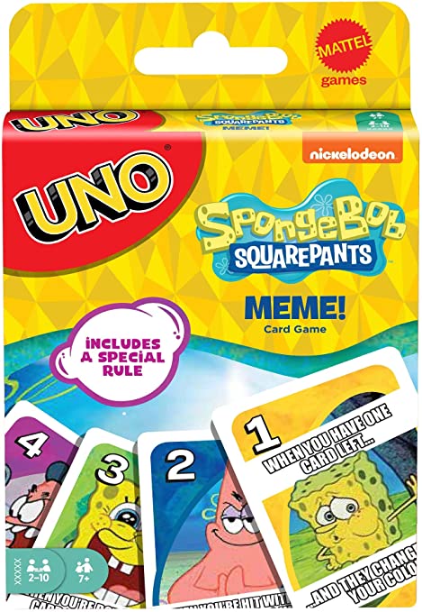 New UNO SpongeBob SquarePants Card Game