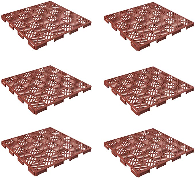 New Set of 6 11.5 x 11.5” Interlocking Tiles | Multipurpose Indoor/Outdoor Flooring