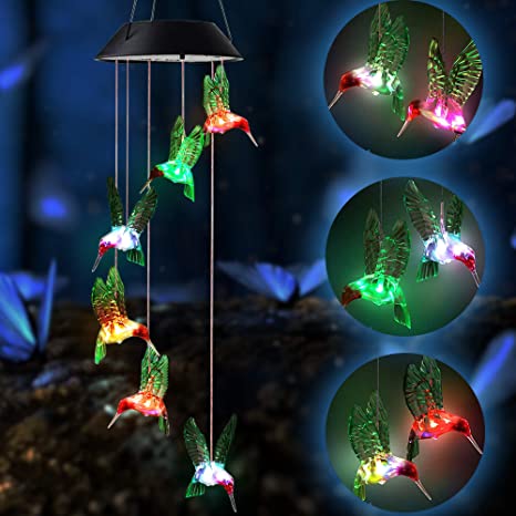 New Solar Wind Chimes | Waterproof LED Solar Light | Garden Patio Decor