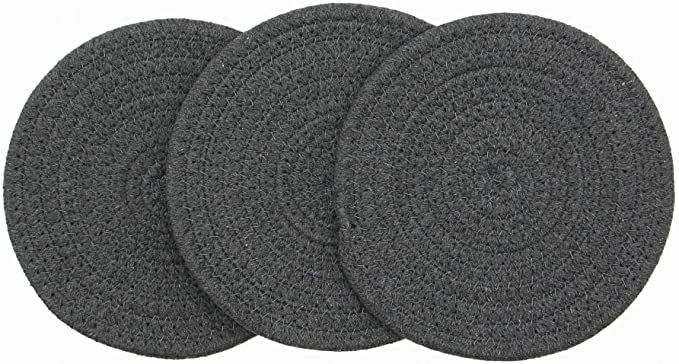 New 3 PCS Kitchen Potholders | Hot Pot Holders | Round Stylish Coasters