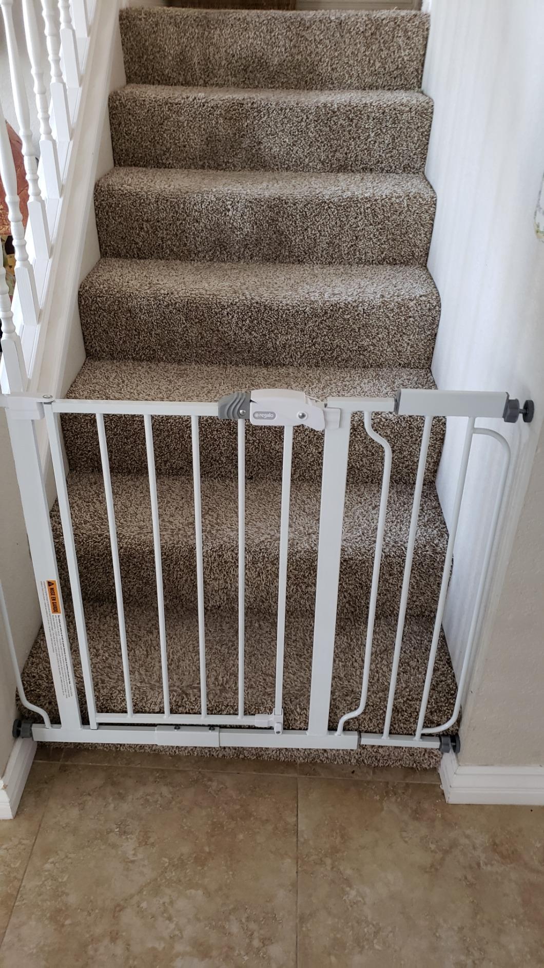 Heavy Duty Extra Wide Walk Thru Baby Gate | Extension Kit | Pressure Mount Kit