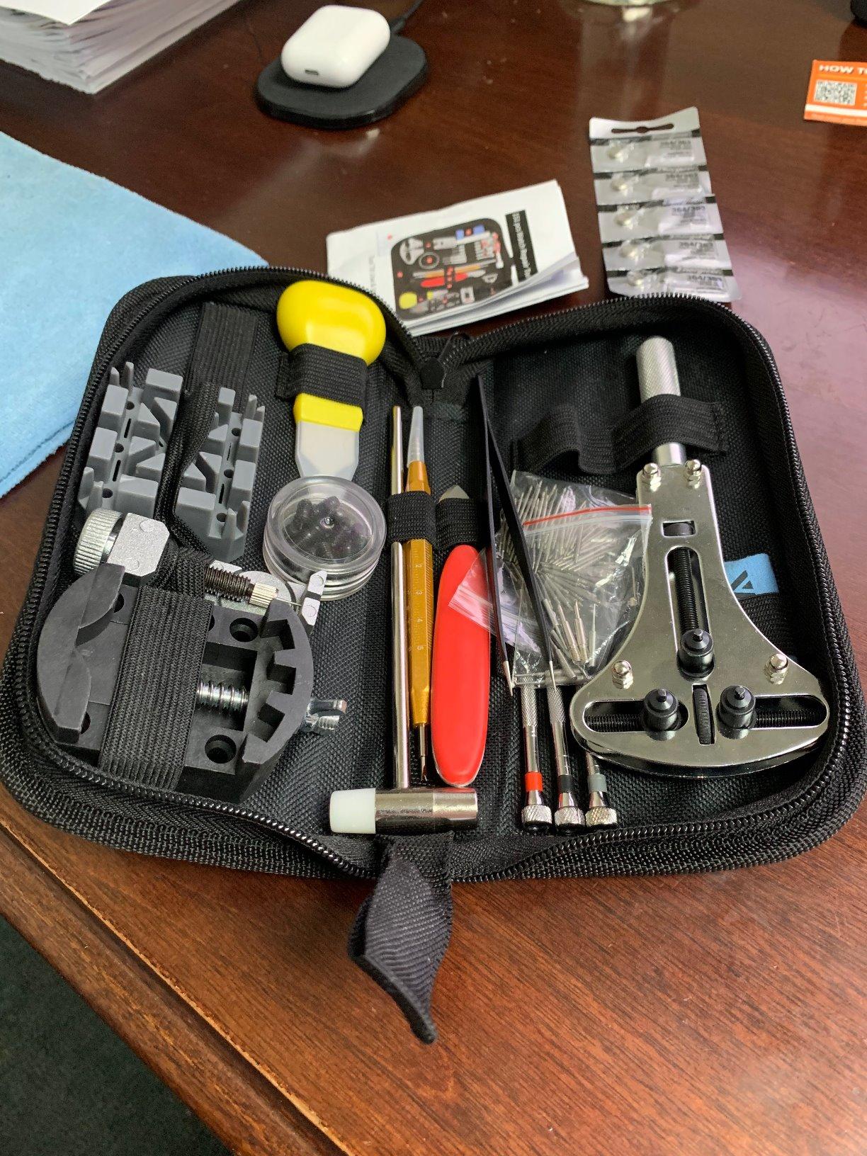 New Watch Repair Kit | Watch Band Link Pin Tool Set w/ Carrying Case