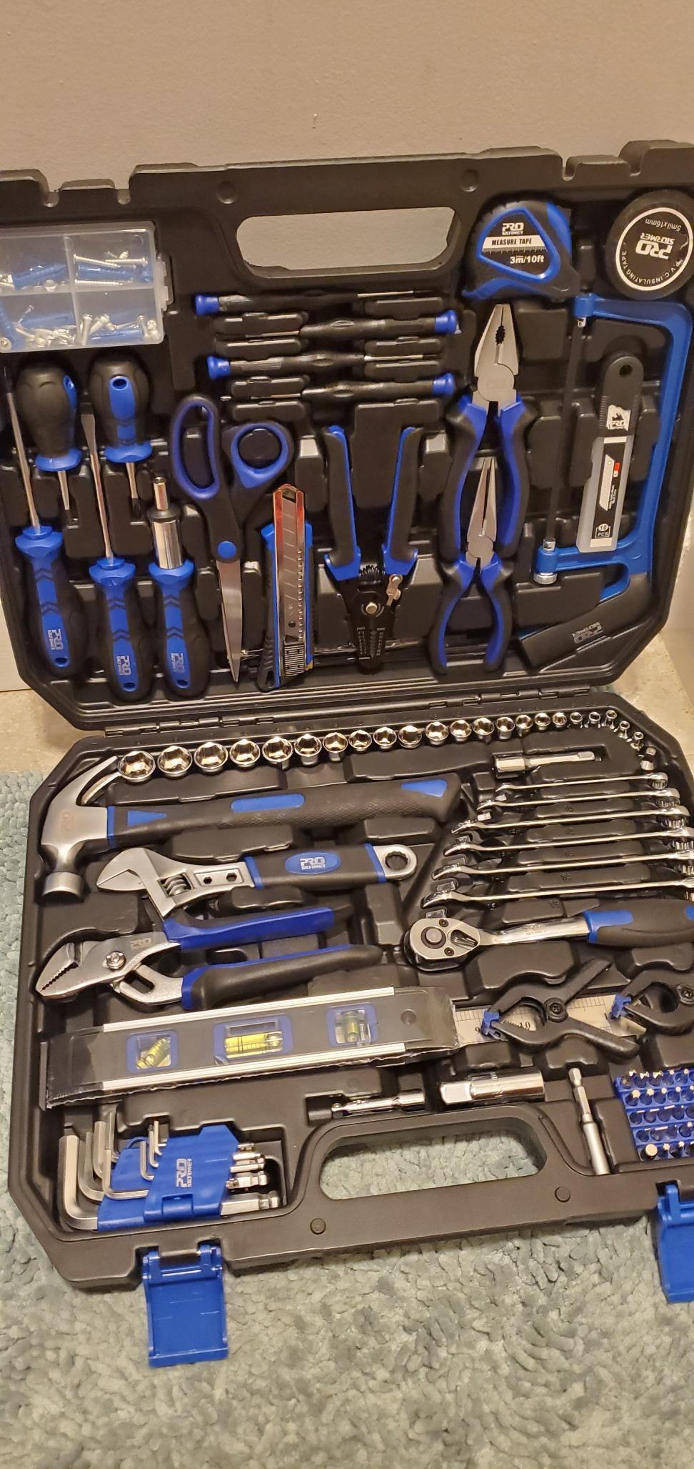 Heavy Duty 210PCS Household Tool Kit | General Home/Auto Repair Tool Set