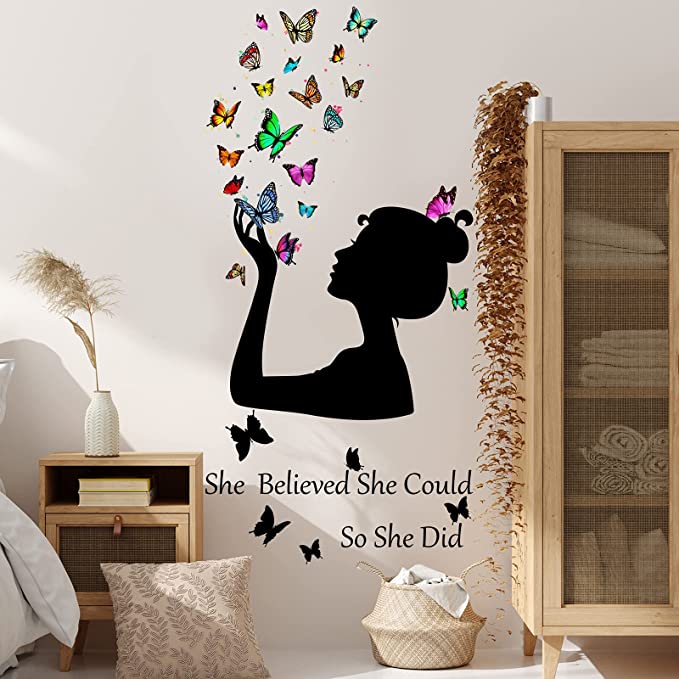 New 35.43" x 17.72" Inspirational Wall Stickers | Removable Wall Art Decor