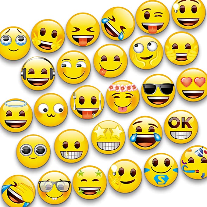 New 28 PCS Magnet Refrigerator Emoji | Funny & Cute Magnets | Office, School & Home Decor