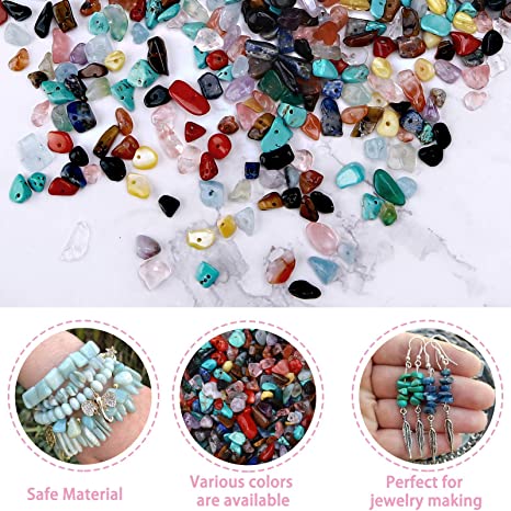 New Natural Stone Beads Irregular Gemstones | Healing Stones Crystal | Jewelry Making DIY Decor