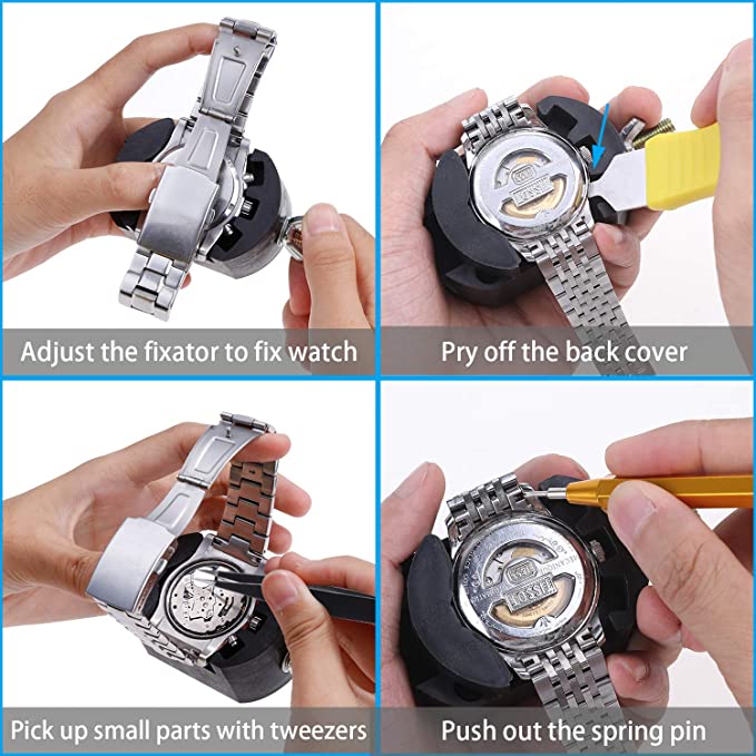 New Watch Repair Kit | Watch Band Link Pin Tool Set w/ Carrying Case