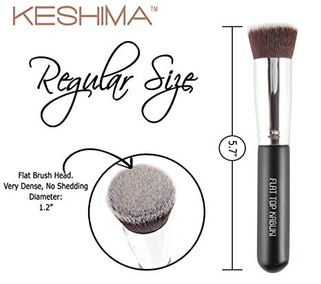 New Flat Top Kabuki Foundation Brush | Premium Makeup Brush