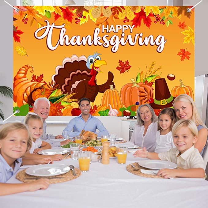 New Happy Thanksgiving Backdrop | Photography Background Harvest Party Supplies Decoration