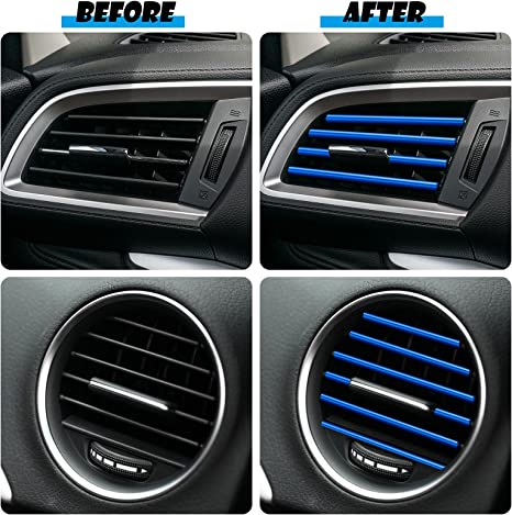 New 20 PCS Car Air Conditioner Vent Outlet Decoration Strips | Decoration Car Interior Accessories