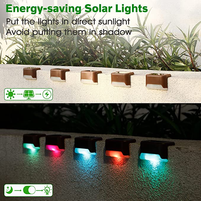 New LED Waterproof Solar Fence Lights | Solar Deck Lights Outdoor