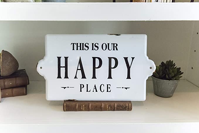 New Metal Wall Plaque - This is Our Happy Place