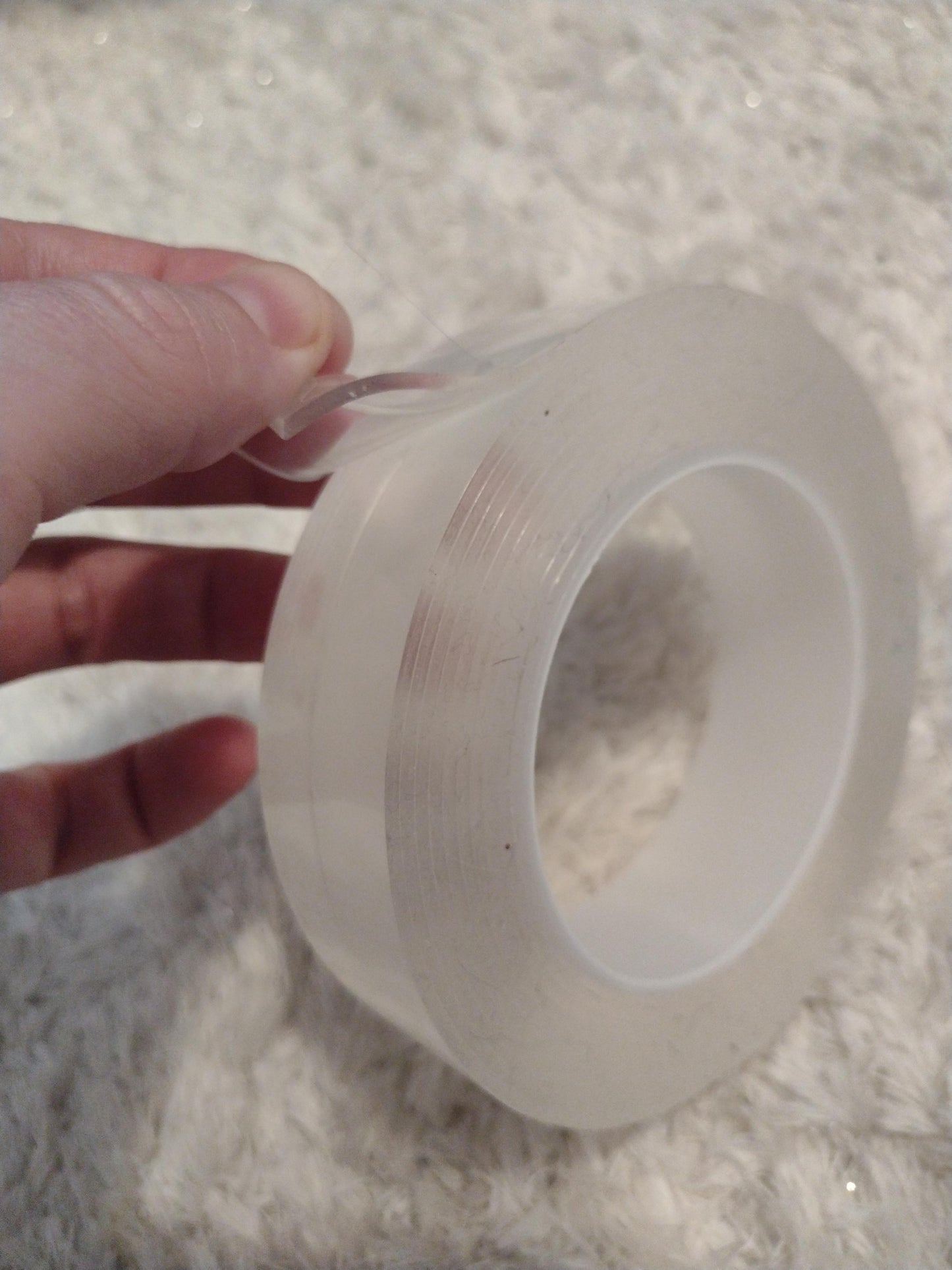 New Double Sided Tape | Multipurpose Wall Tape | Reusable Strong Sticky Transparent Tape