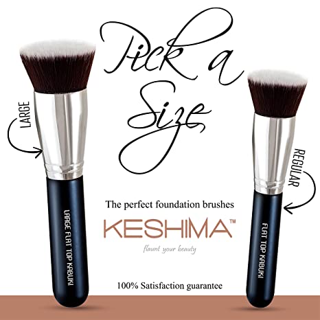 New Flat Top Kabuki Foundation Brush | Premium Makeup Brush