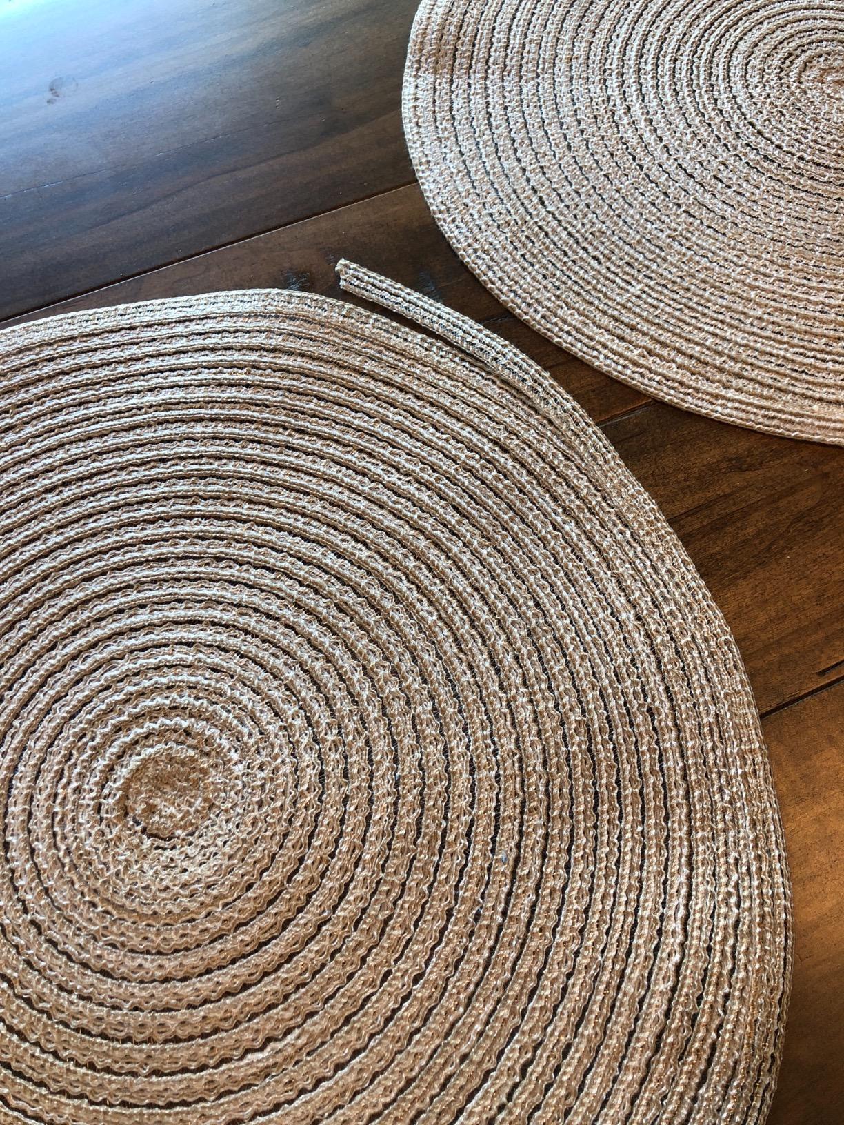 New Round Braided Placemats | Round Table Mats | Set of 6