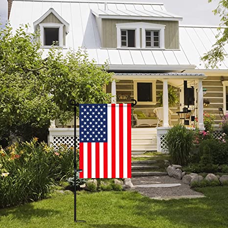 New Garden Flag Stand | Premium Garden Flag Pole Holder Metal Powder