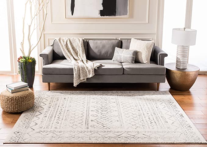 New Moroccan Boho Distressed Non-Shedding | Area Rug | 6' x 9'