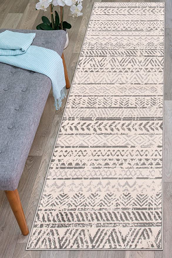 New Geometric Boho Runner Rug | 2" x 7"