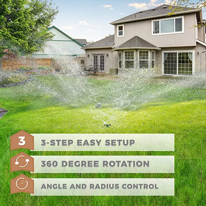 New Lawn Sprinkler Garden | Oscillating Sprinkler Watering Sprayer