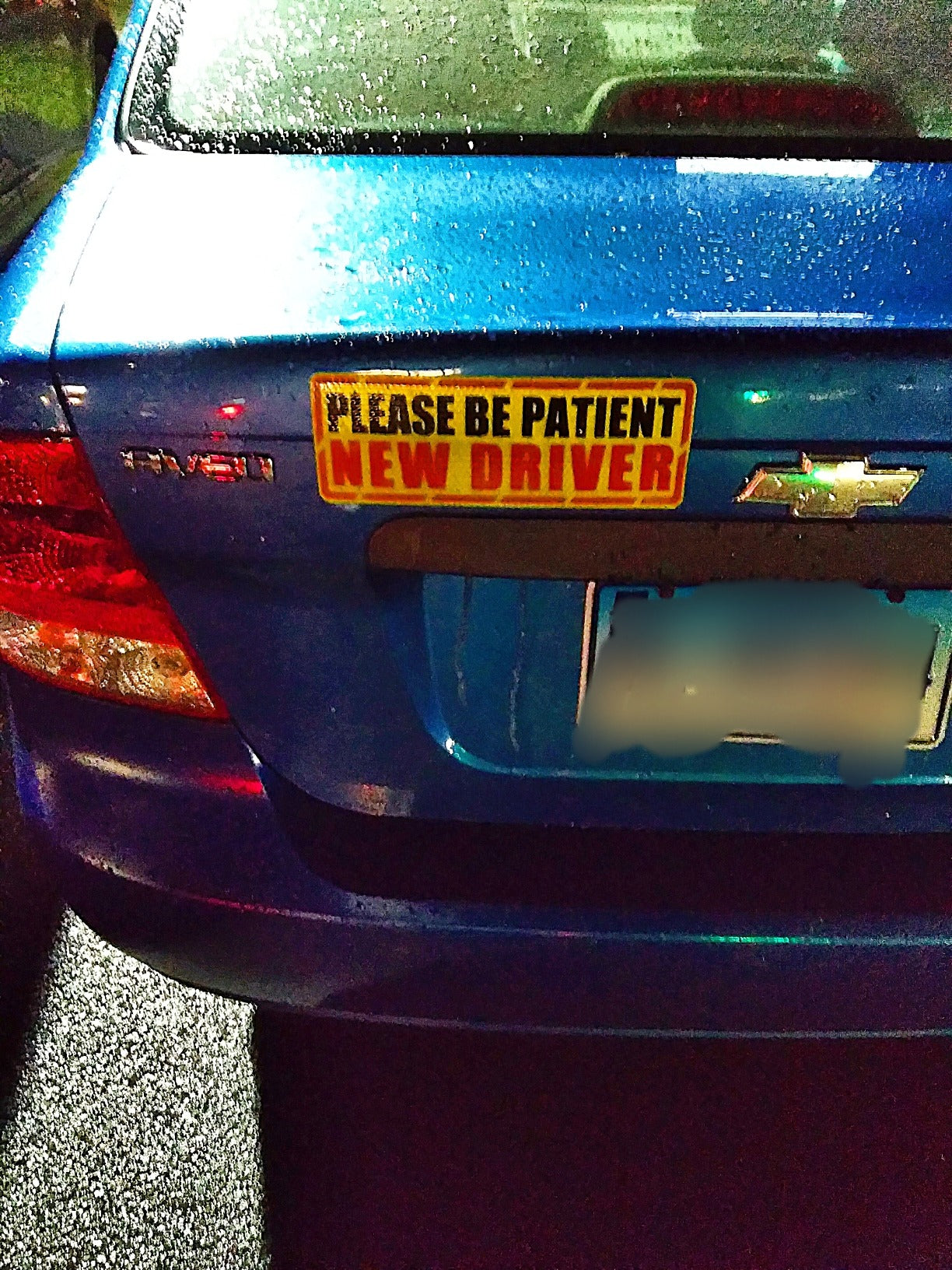 New Reflective & Magnetic Warning New Driver | "Please Be Patient New Driver" Signs | 10" × 3.5"