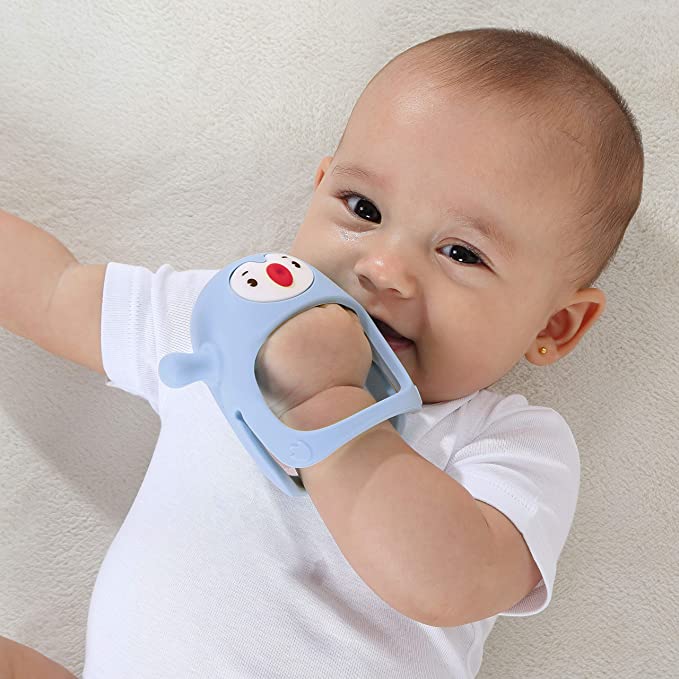 New Penguin Buddy Never Drop Silicone Baby Teething Toy