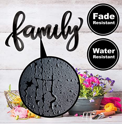 New home decor Wall | Happy Family Wall Art Cut Out Plaque | 18" x 9"