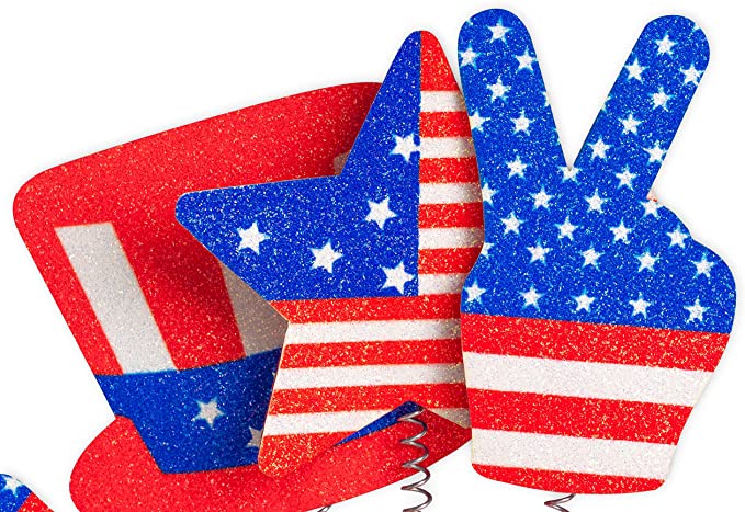 New 10 PCS Patriotic Head Boppers Headband | July Party Accessories Favors Decorations