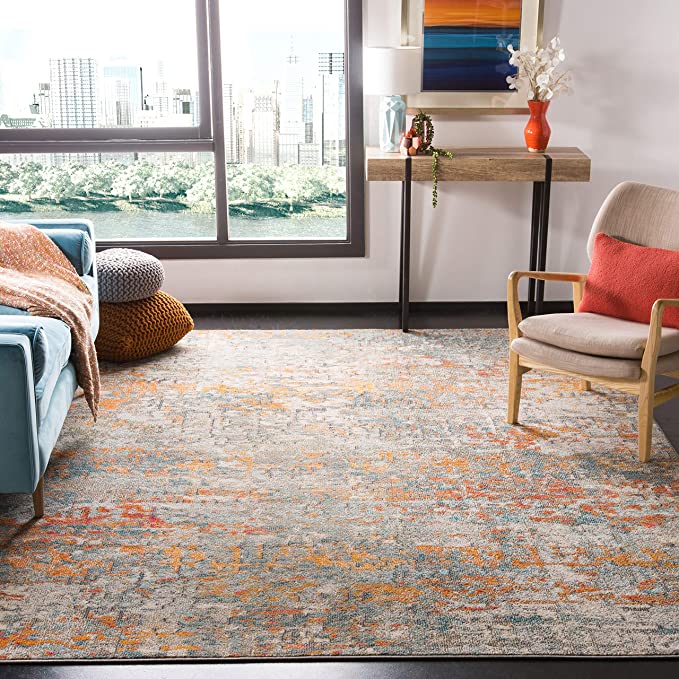 New Modern Abstract Non-Shedding Living Room Bedroom Accent Area Rug | 4" x 6"