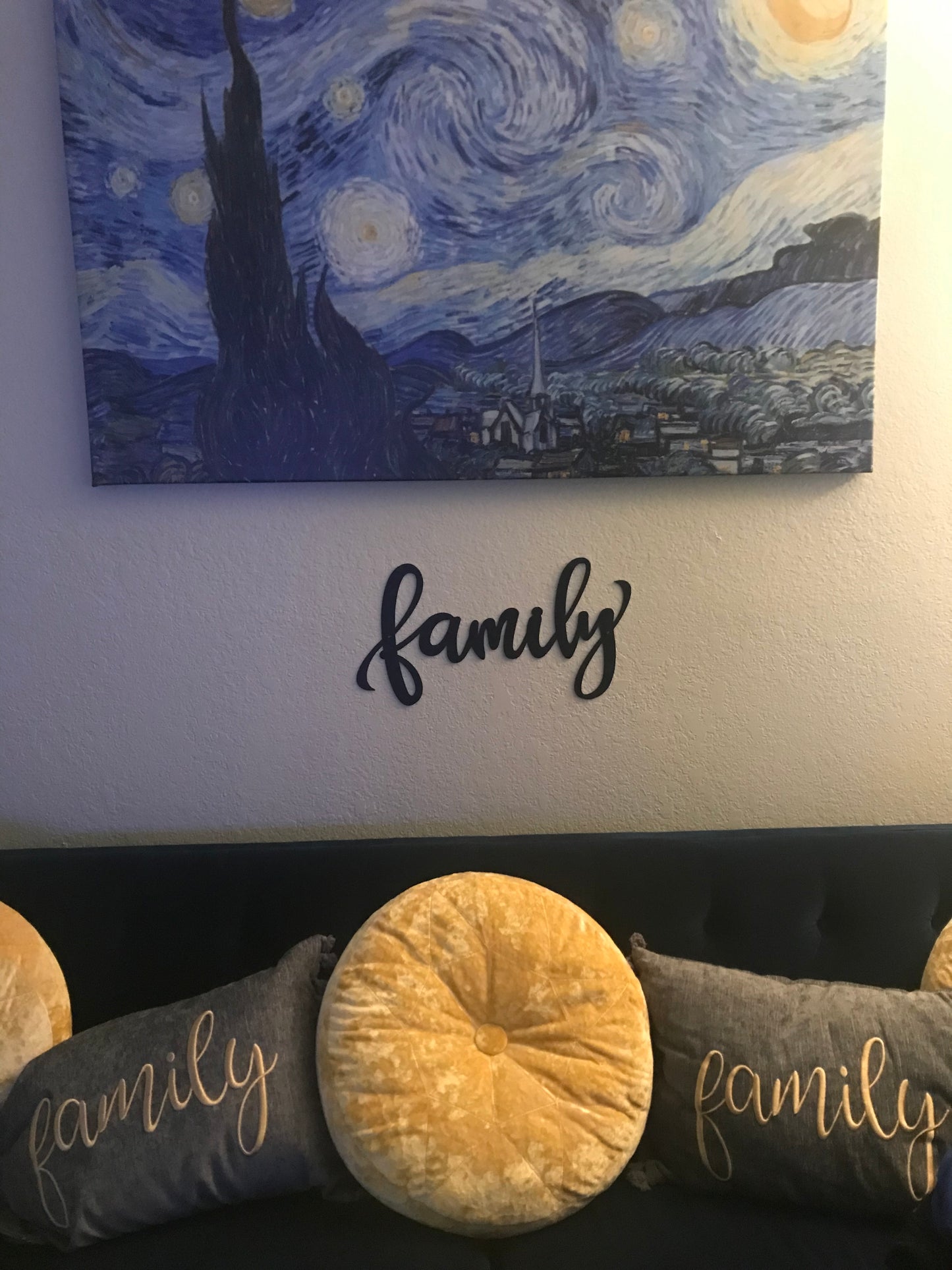 New home decor Wall | Happy Family Wall Art Cut Out Plaque | 18" x 9"