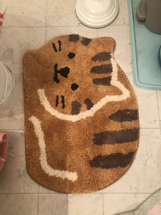 New 18" x 26" Bath Mat | Adorable Design Cat-Picture Bath Mat Door Mat Dry Carpet